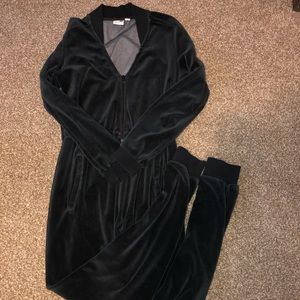 Black Velour Puma Jumpsuit